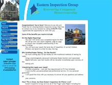 Tablet Screenshot of easterninspectiongroup.com